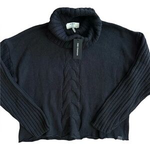 NWT One Teaspoon Black Cowl Neck Sweater